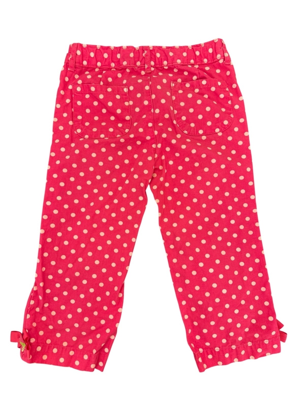 Gymboree pink polka-dot cropped/capri pants - Picture 2 of 4
